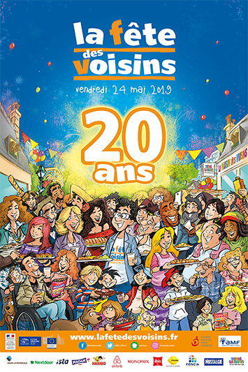 20周年を迎えた2019年の「隣人祭り」のポスター